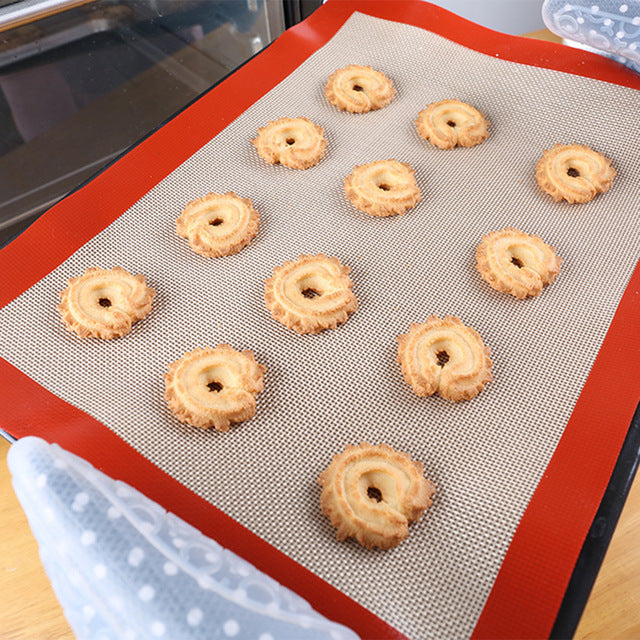 Non-stick Silicone Fiberglass Baking Mat Kneading Mats Kitchen Oven Baking Pad DIY Cake Cookie Food Bakeware Mat Pads